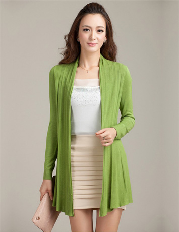 Áo khoác len cardigan màu xanh - B2717