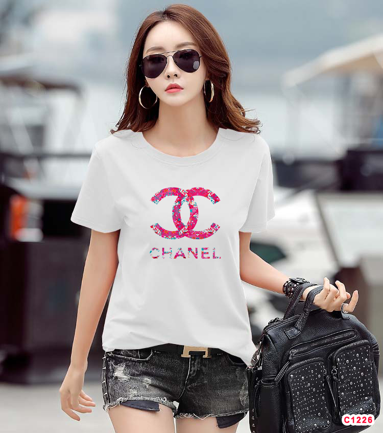 Ao thun nu in hinh chanel c1226